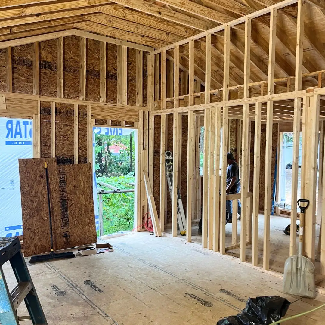 A home in Pelham, AL, being fully renovated by Home Repair Service.