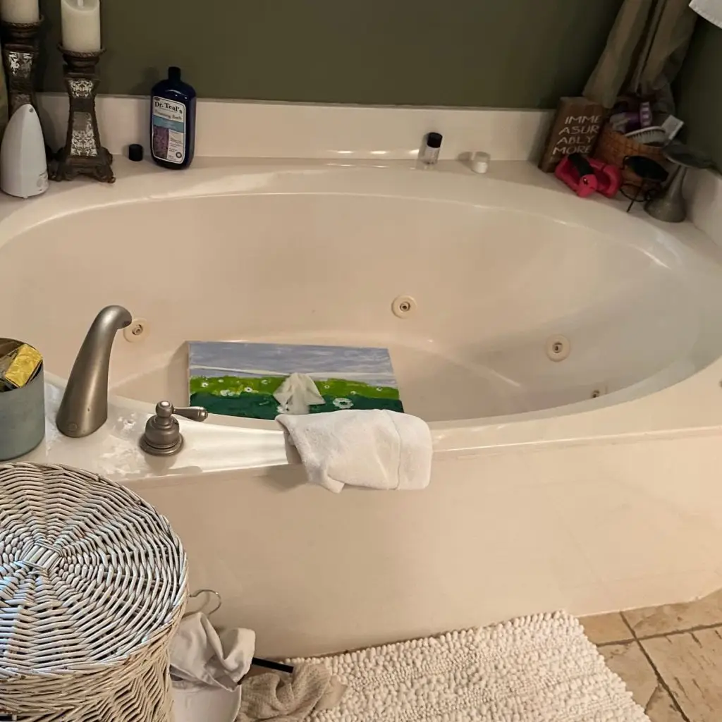 A dated jet tub which can cost between $5000 and $15,000 to replace
